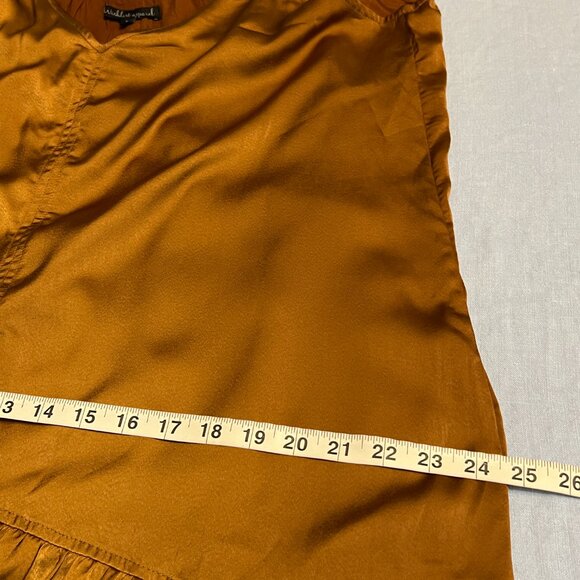 Wishlist Apparel Women's Maxi Brown Satin Look Drop Waist Spaghtti Straps Boho L - Picture 9 of 12